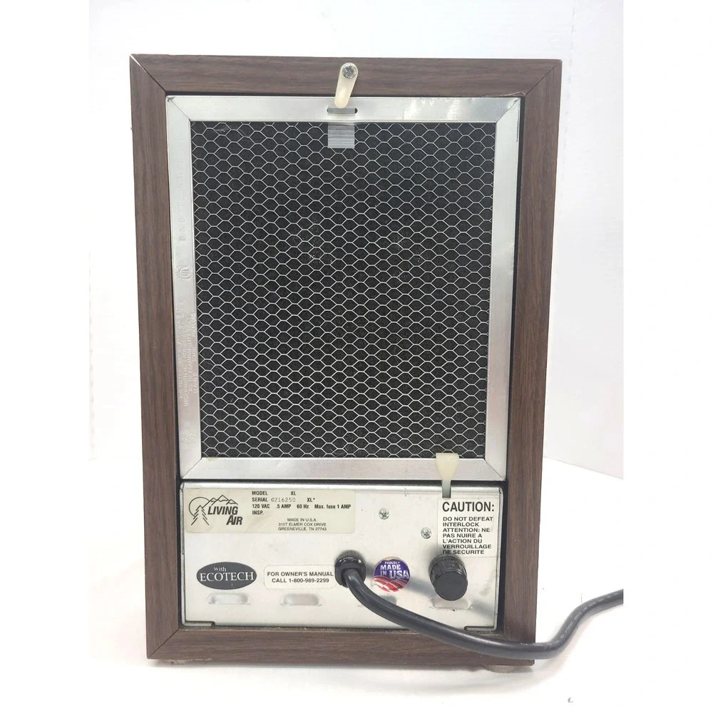 Living Air Model XL Electronic Air Purifier Ozone Ionizer Made In USA Works